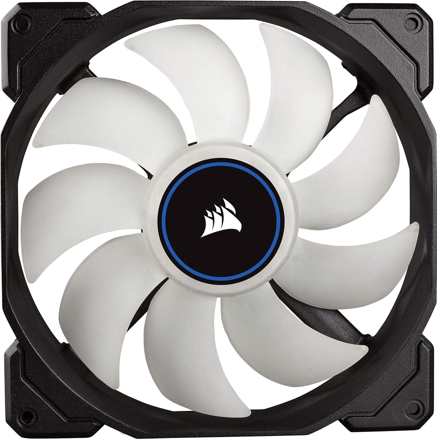 CORSAIR AF140 LED Low Noise Cooling Fan, Dual Pack - White, 140 mm