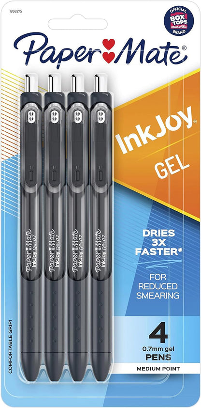 Paper Mate Inkjoy Gel Retractable Pen, 0.7Mm, Ink, Pack Of 14, Assorted (1951636)