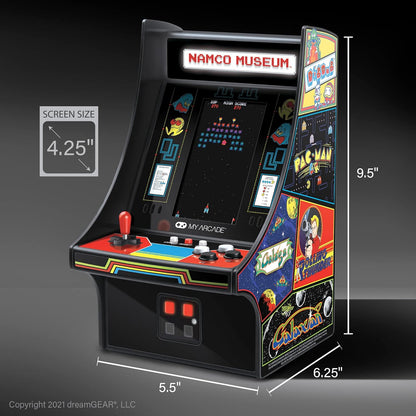 My Arcade Mini Player 10 Inch Arcade Machine: 20 Built In Games, Fully Playable, Pac-Man, Galaga, Mappy and More, 4.25 Inch Color Display, Speakers, Volume Controls, Headphone Jack, Micro USB Powered