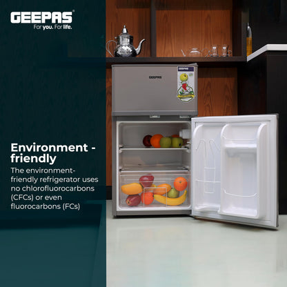 Geepas 125 L Double Door Defrost Refrigerator