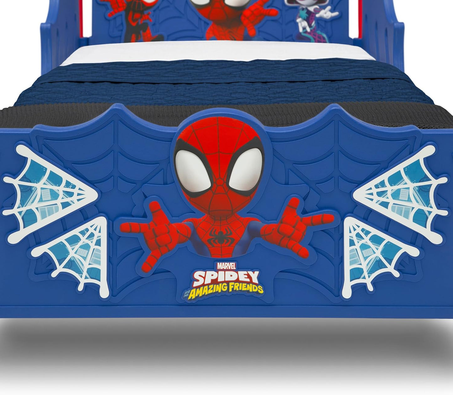 Delta Children - Spidey and His Amazing Friends 3D Toddler Bed, Blue