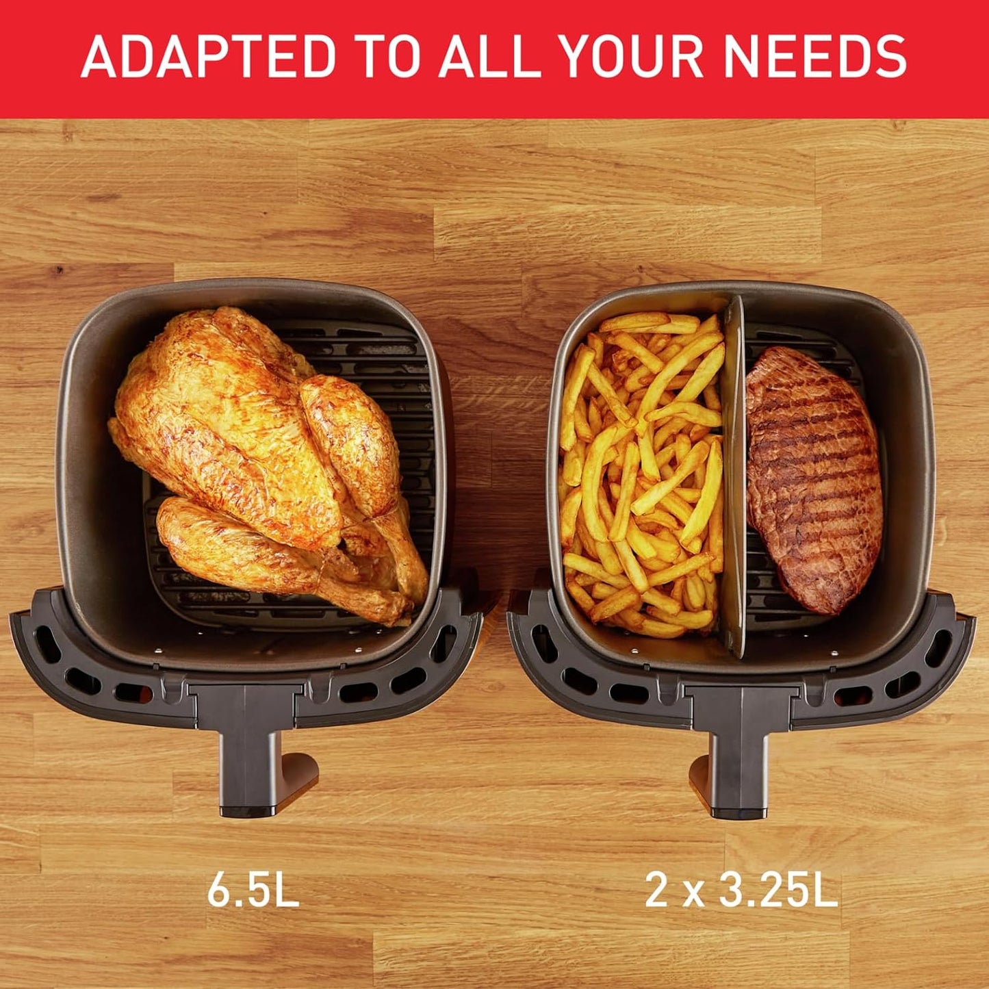 TEFAL Air Fryer | Easy Fry Essential |3.5 L Capacity | 1430W | Healthy Cooking |Adjustable Temperature | 2 Years Warranty | EY130840