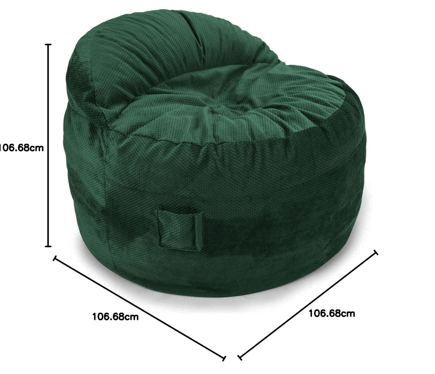 CordaRoy's NEST Gaming Bean Bag Chair - Convertible Bean Bag Chair & Bed - Washable Chenille Cover with Pockets for Remote, Controllers - for Living Room, Game Room, Basement - Full Size - Charcoal