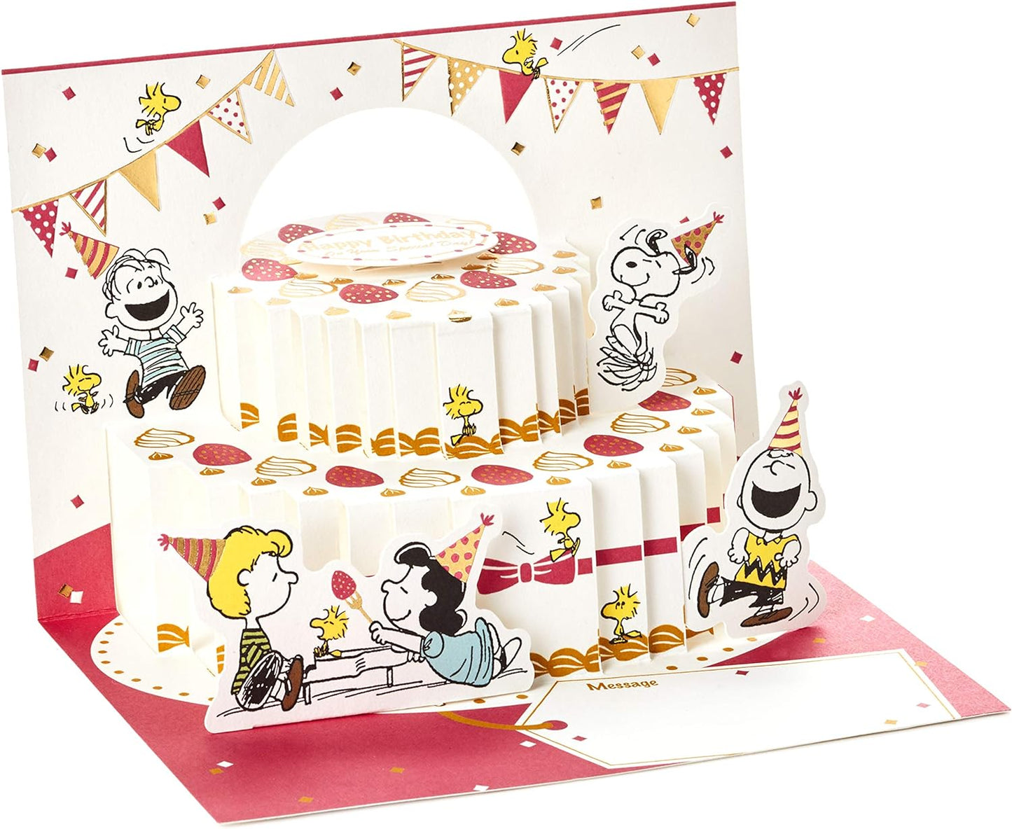 Hallmark Pop Up Peanuts Snoopy Birthday Greeting Card (Snoopy Dog House)