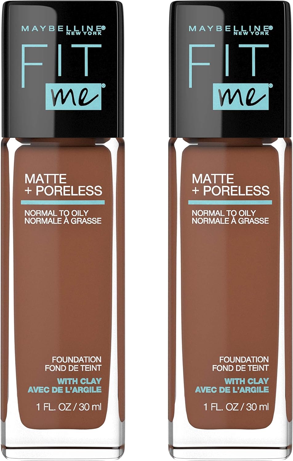 Maybelline Fit Me Matte + Poreless Liquid Oil-Free Foundation Makeup, Soft Tan, 1 Count (Packaging May Vary)