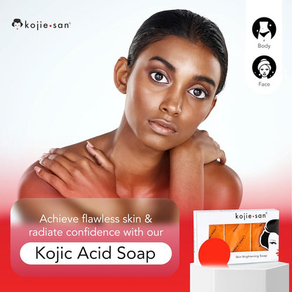 Kojie San 3 x 65G Kojie San Skin Kojic Acid Lightening Soap in Industry-leading Frustration Free Packaging