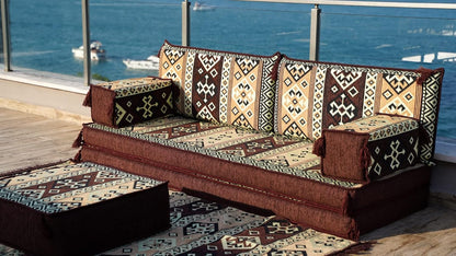 Sofas and Loveseat, Arabic Majlis, Pallet Sofa Sectionals, Turkish Sofa Set, Arabic Sofa Floor Cushions, Floor Pillows, Bench Cushions (Sofa + Rug)