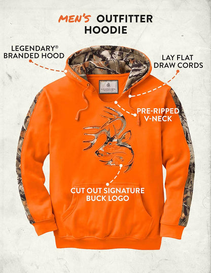 Legendary Whitetails Men's Camo Outfitter Hoodie Hoodie