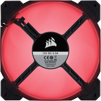 CORSAIR AF140 LED Low Noise Cooling Fan, Dual Pack - White, 140 mm