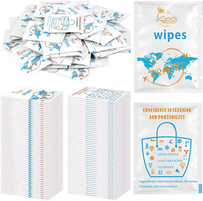 Individual Wrapped Wipes Bulk Butt Wipes Travel Wipes Baby Wipes Flushable Wipes Restaurant Reserve Wipes Shoes Wipes Flushable Toilet Wipe Travel for Baby Women Men Adults Shoes Travel (Simple)