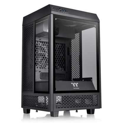 Thermaltake Tower 100 Black Edition Tempered Glass Type-C (Usb 3.1 Gen 2) Mini Tower Computer Chassis Supports Mini-Itx Ca-1R3-00S1Wn-00