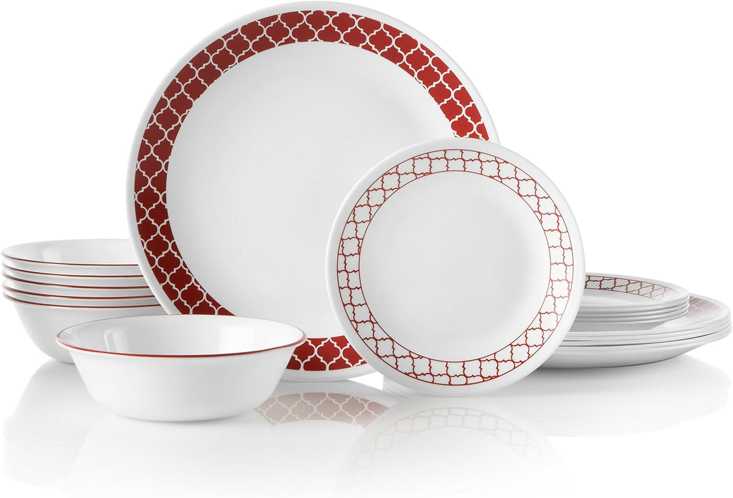 Corelle 18-Piece Chip Resistant Classic Collection Dinnerware Set, Service for 6 18-Piece 1134331