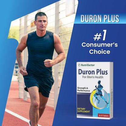 Nutrifactor's Duron Plus - Dietary Supplement for Stamina & Performance - Avena Sativa Extract & Tribulus Terrestris for Reproductive Health, L-Arginine & L-Citrulline for Strength and Performance