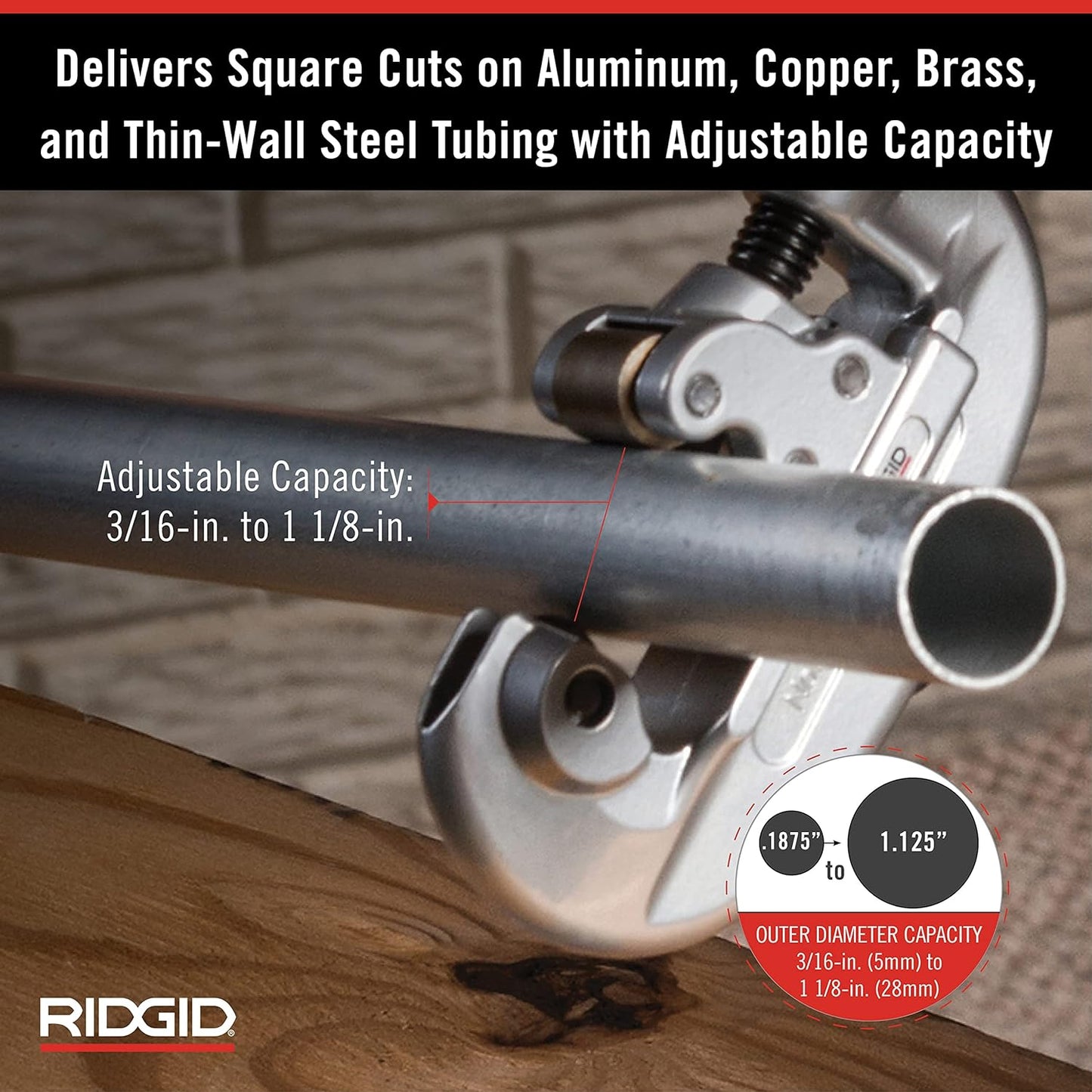 RIDGID 32920 15 Tube Pipe Cutters, Black/Silver, S