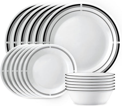 Corelle 18-Piece Chip Resistant Classic Collection Dinnerware Set, Service for 6 18-Piece 1134331