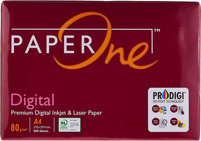 PaperOne™ Digital Carbon Neutral Premium Copy Paper, 80 GSM, A4 Size, 5 reams per Carton Box