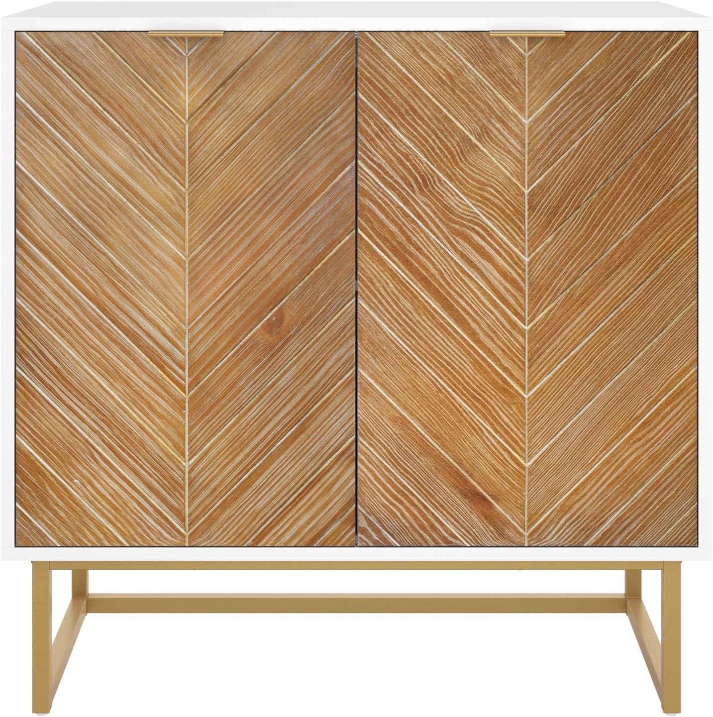 Nathan James Storage, Buffet, Sideboard, Free Standing Accent Cabinet for Hallway, Entryway or Living Room, Engineered Wood, Walnut Brown/Black, 1