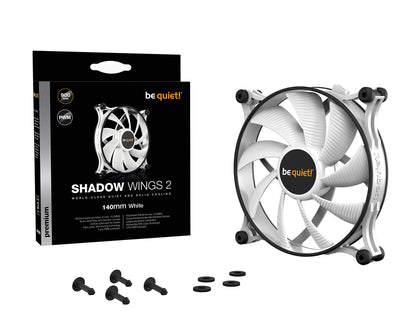 be quiet! Shadow Wings 2 120mm PWM White, BL089, Cooling Fan