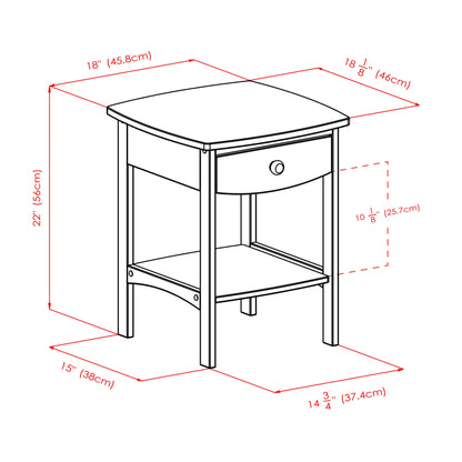 Winsome Accent Table, Wood, Walnut, Furniture