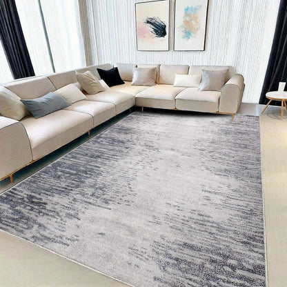 Calore Abstract Area Rugs Modern Carpet Soft Living Room Rug Large Washable Shaggy Rugs for Living Room Bedroom Dining Room Indoor Home Decor (Abstract Beige Grey/Light Brown, 120 x 160 cm)