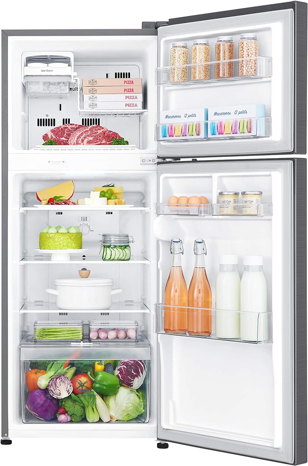 Lg 234 Liters Top Mount Refrigerator With Smart Inverter Compressor, Platinum Silver - Gr-C345Slbb, 1 Year Warranty