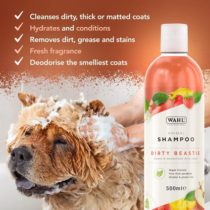 Wahl Mucky Puppy Shampoo, Dog Shampoo, Shampoo for Pets, Gentle Pet Friendly Formula, Sensitive Skin, Shampoo for Young Animals, Ready-to-Use, Remove Dirt.