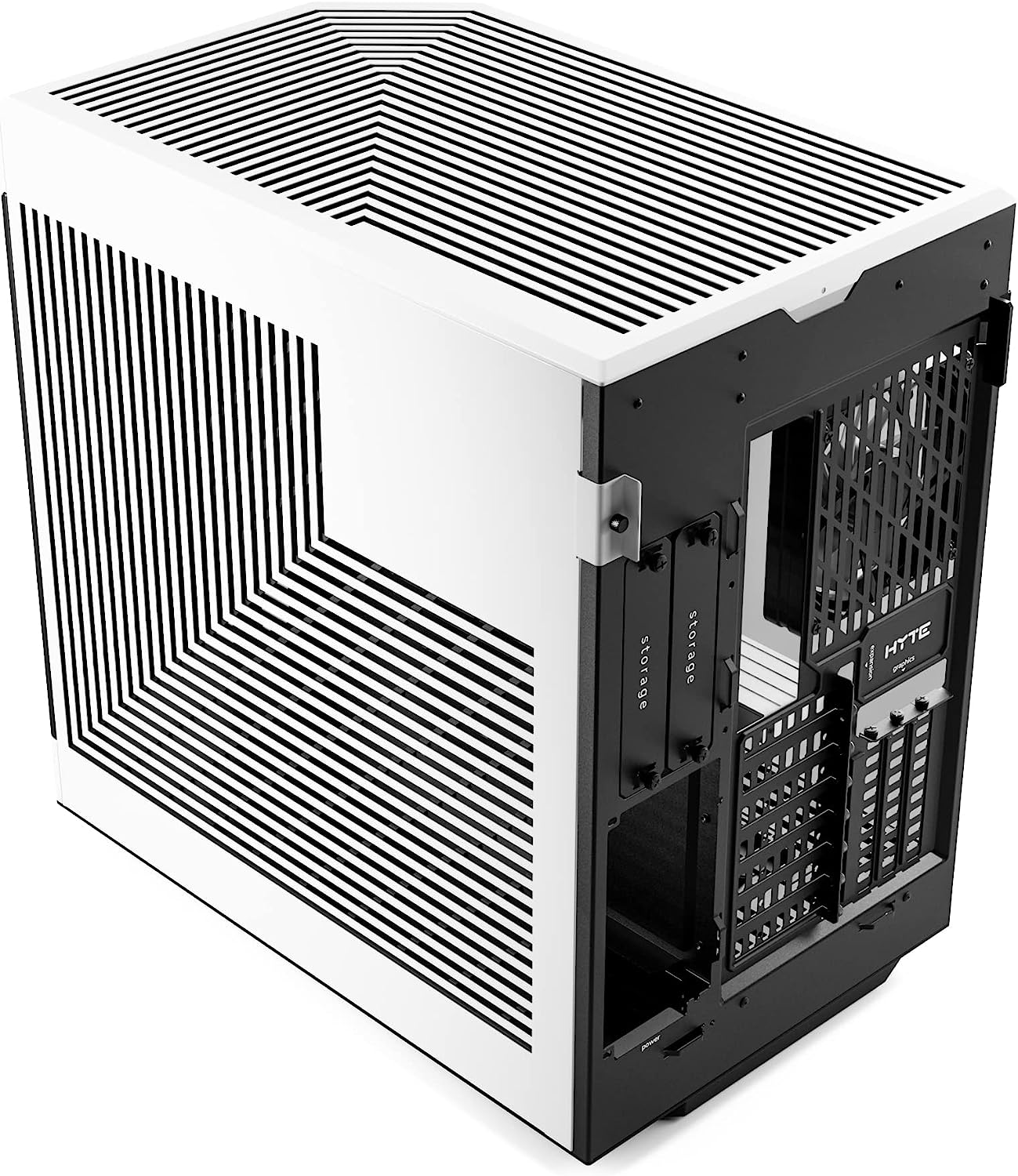 HYTE Y60 Modern Aesthetic Dual Chamber Panoramic Tempered Glass Mid-Tower ATX Computer Gaming Case with PCIE 4.0 Riser Cable Included, Red (CS-HYTE-Y60-BR)