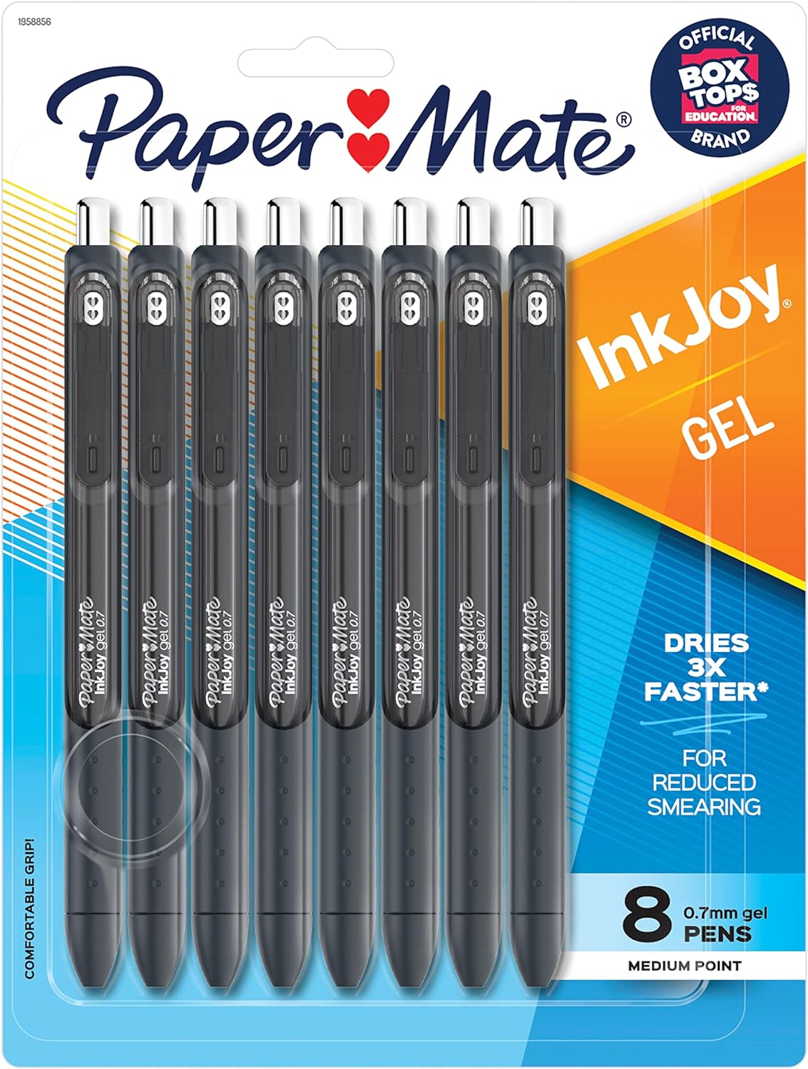 Paper Mate Inkjoy Gel Retractable Pen, 0.7Mm, Ink, Pack Of 14, Assorted (1951636)