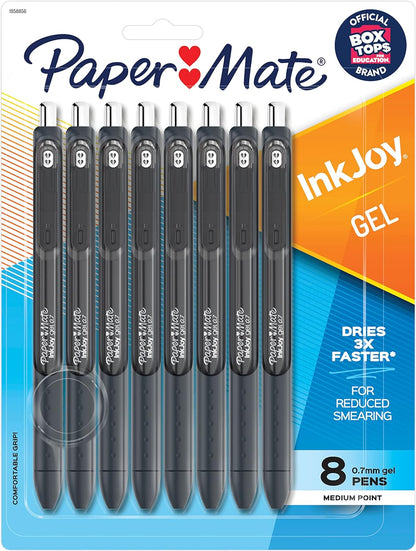 Paper Mate Inkjoy Gel Retractable Pen, 0.7Mm, Ink, Pack Of 14, Assorted (1951636)