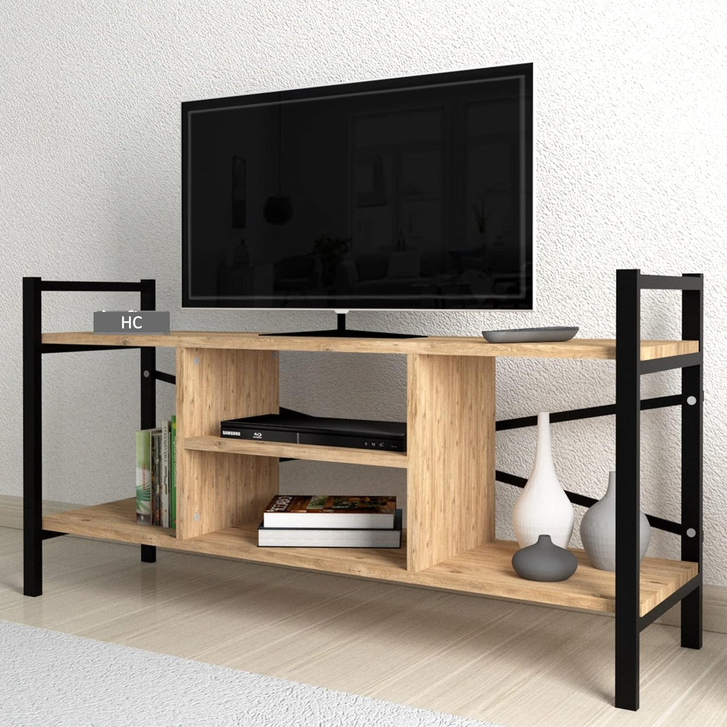 Home Canvas Gila TV Stand 120cm (White)