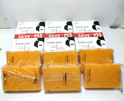 Kojie San 3 x 65G Kojie San Skin Kojic Acid Lightening Soap in Industry-leading Frustration Free Packaging