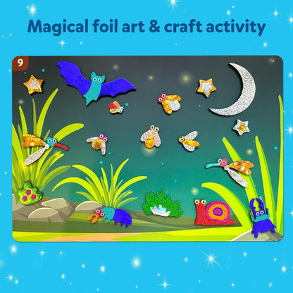 Skillmatics Art & Craft Activity - Foil Fun Space, No Mess Art for Kids, Craft Kits & Supplies, DIY Creative Activity, Gifts for Boys & Girls Ages 4, 5, 6, 7, 8, 9, Travel Toys