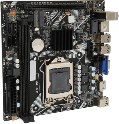 Gaming Motherboard, LGA 1155 WiFi Gaming Motherboard, ITX LGA 1155 Socket, DDR3, PCIe 16X, USB 2.0, WiFi M.2, NVME M.2, HDMI, VGA, Intel PC Gaming Motherboard, H6 ME