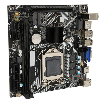 LGA 1155 Motherboard, Desktop Computer Motherboards 10 USB2.0 Dual Channel DDR3 ITX Motherboard 100M Network Card with VGA and HD Multimedia Interface, WiFi M.2 and NVME M.2