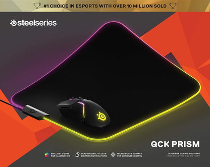 Steelseries Qck Gaming Surface - Large Cloth - Optimized For Gaming Sensors