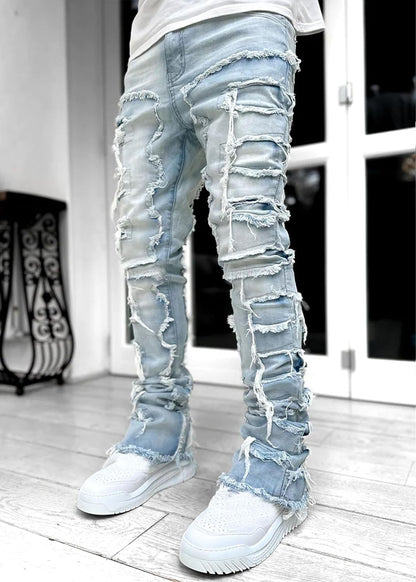 FantasyGears Y2k Jeans Men Grunge Hip Hop Baggy Pants Straight Leg Graphic Denim Joggers Loose Goth Trousers Streetwear