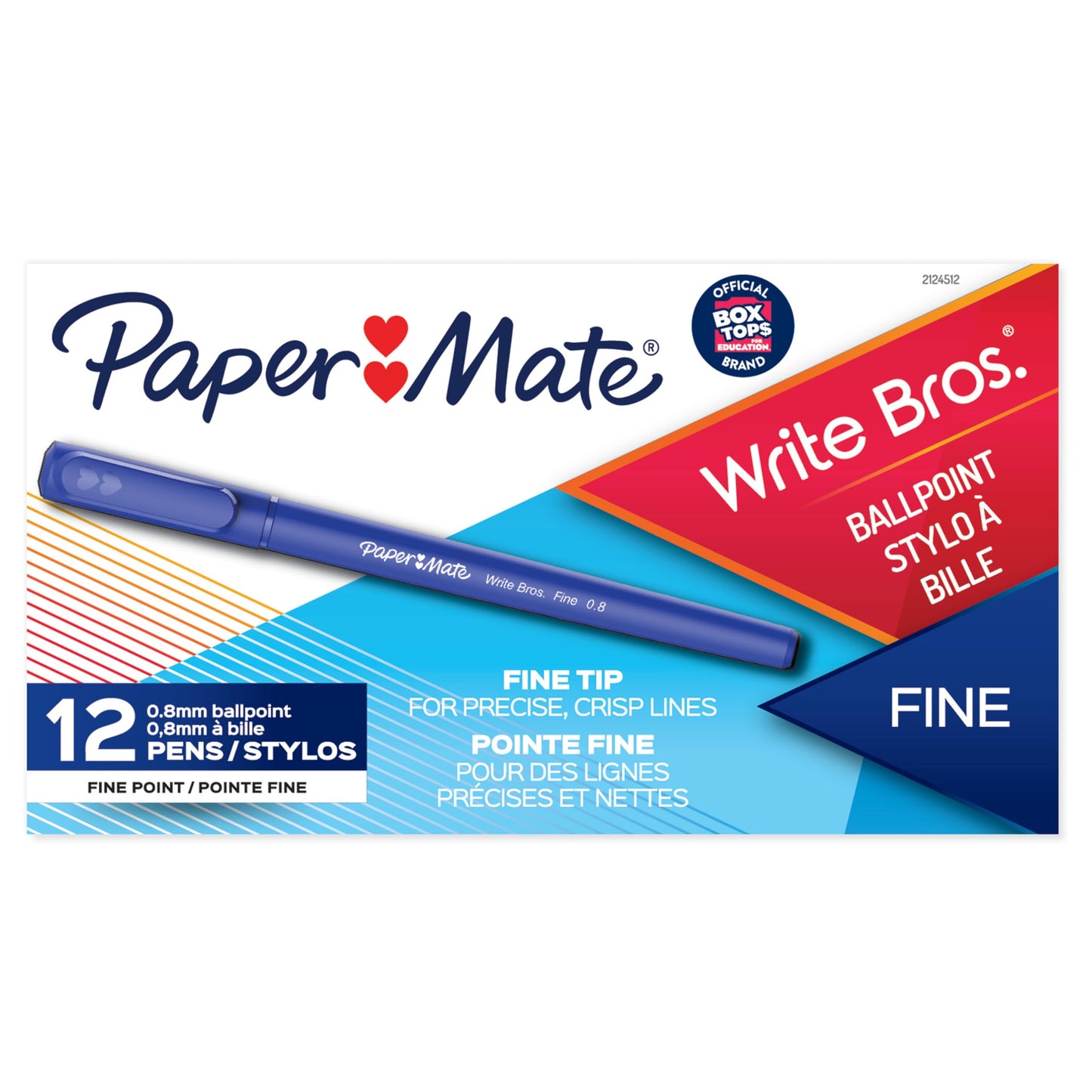 Paper Mate 4621501 Write Bros Ballpoint Pens, Medium Point (1.0 mm), Blue, 60 Count