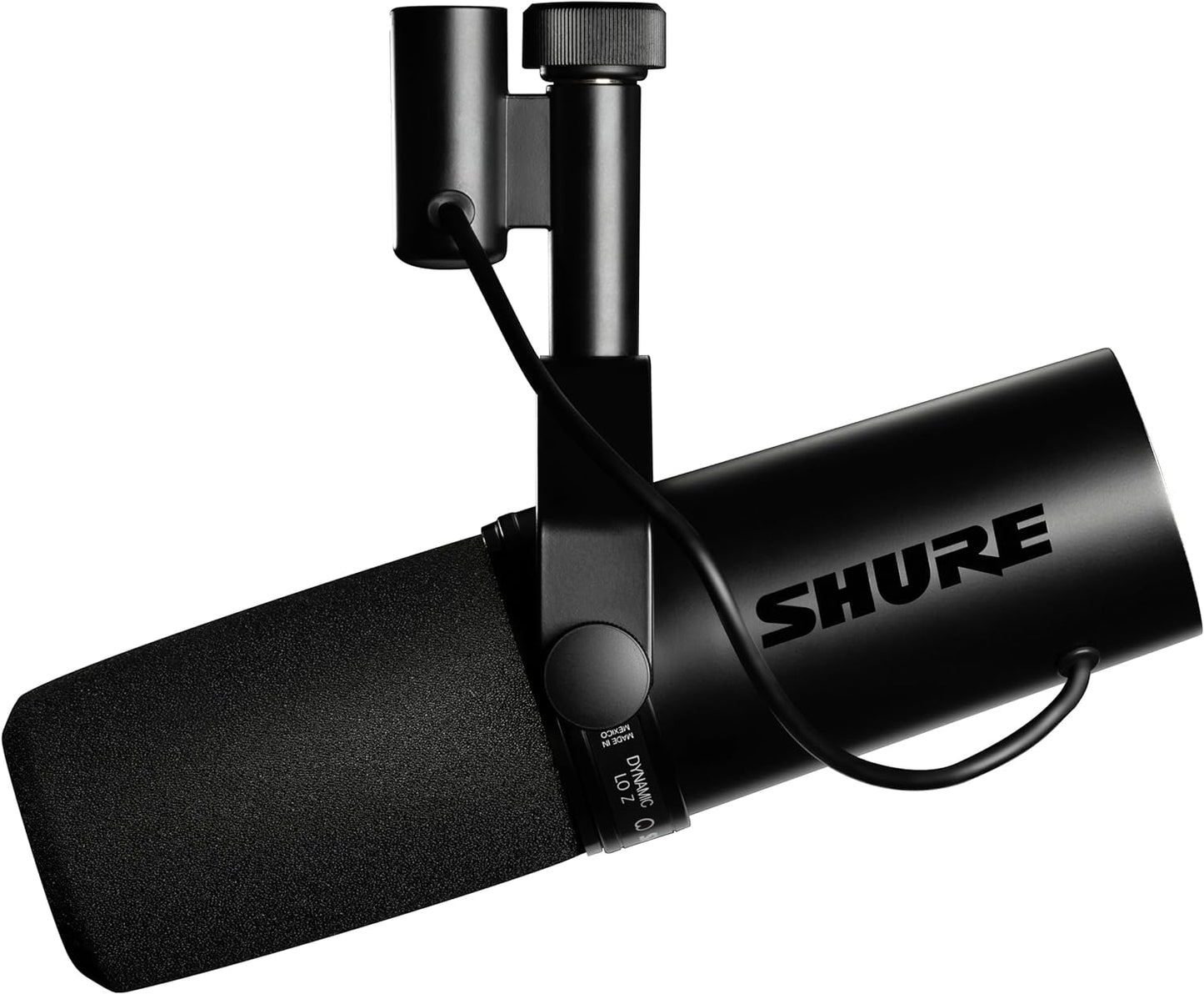 Shure SM7B, Cardioid Studio Microphone, Professional Vocal Recordings, Dynamic, For Live Streaming, PC Gaming & Podcast, Black