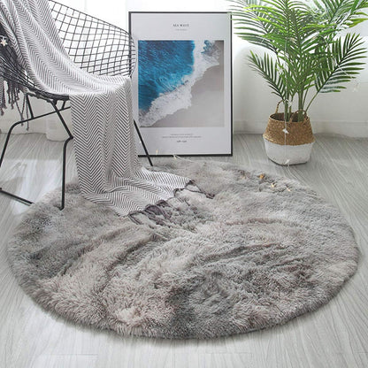 Tinyboy-hbq Area Rugs Shaggy Carpet for Living Room Bedroom Large Fluffy Carpet Modern Non-Slip Mat Multisize Rug Indoor Home Decor (Gray White, 80 x 120 cm)