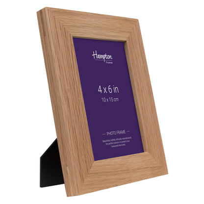 Hampton Frames NEW ENGLAND Solid Oak Wood Photo Frame (Double 5x7 (13x18cm)), natural