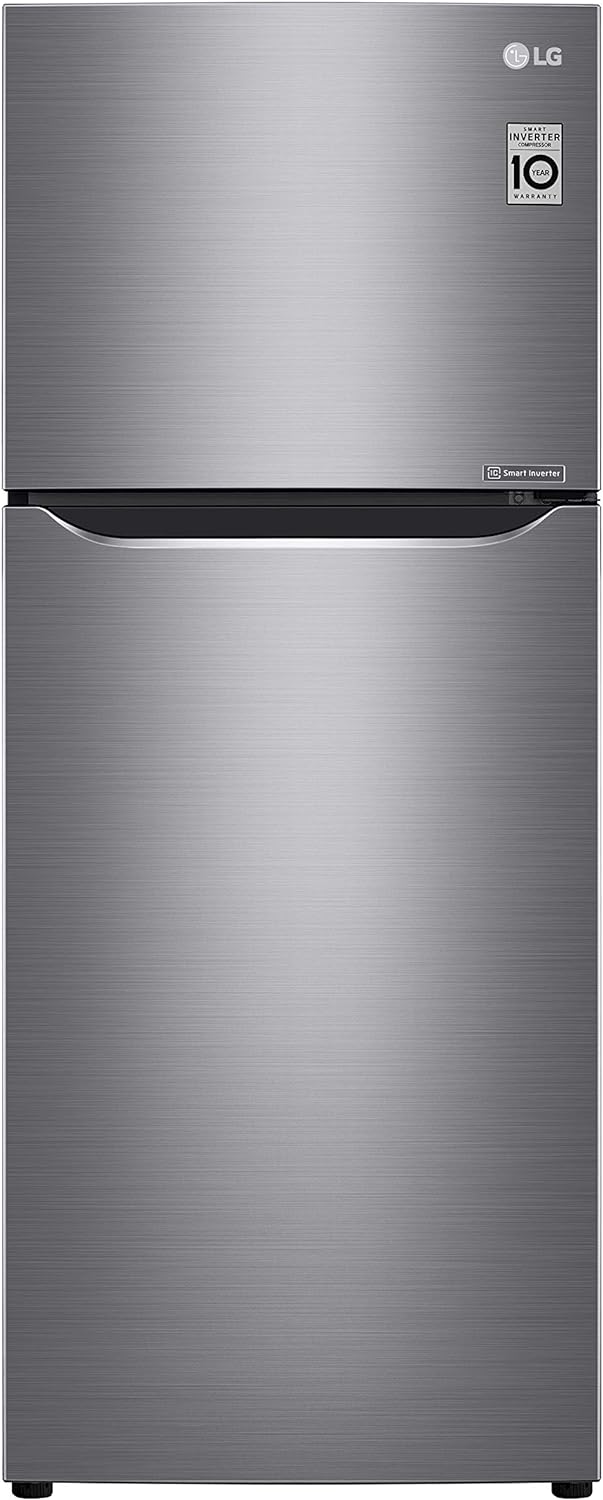 Lg 234 Liters Top Mount Refrigerator With Smart Inverter Compressor, Platinum Silver - Gr-C345Slbb, 1 Year Warranty