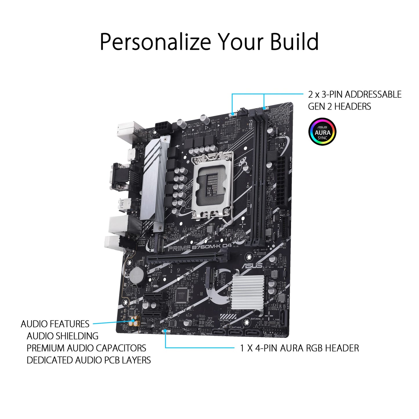 ASUS PRIME B760MK D4 Intel B760 LGA 1700 micro ATX