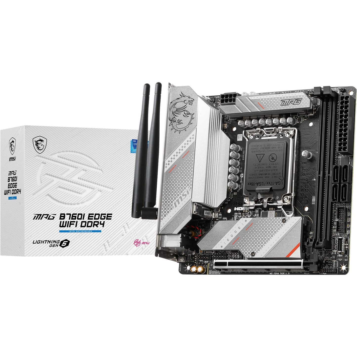 MSI PRO B760-P WIFI DDR4 Motherboard, ATX - Supports Intel 12th & 13th Gen Core Processors, LGA 1700 - DDR4 Memory Boost 5333+MHz/OC, PCIe 4.0 x16 Slots, M.2 Gen4 Slots, 2.5G LAN, Wi-Fi 6E