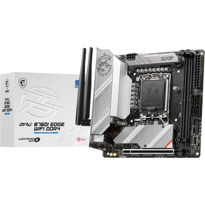 MSI PRO B760-P WIFI DDR4 Motherboard, ATX - Supports Intel 12th & 13th Gen Core Processors, LGA 1700 - DDR4 Memory Boost 5333+MHz/OC, PCIe 4.0 x16 Slots, M.2 Gen4 Slots, 2.5G LAN, Wi-Fi 6E