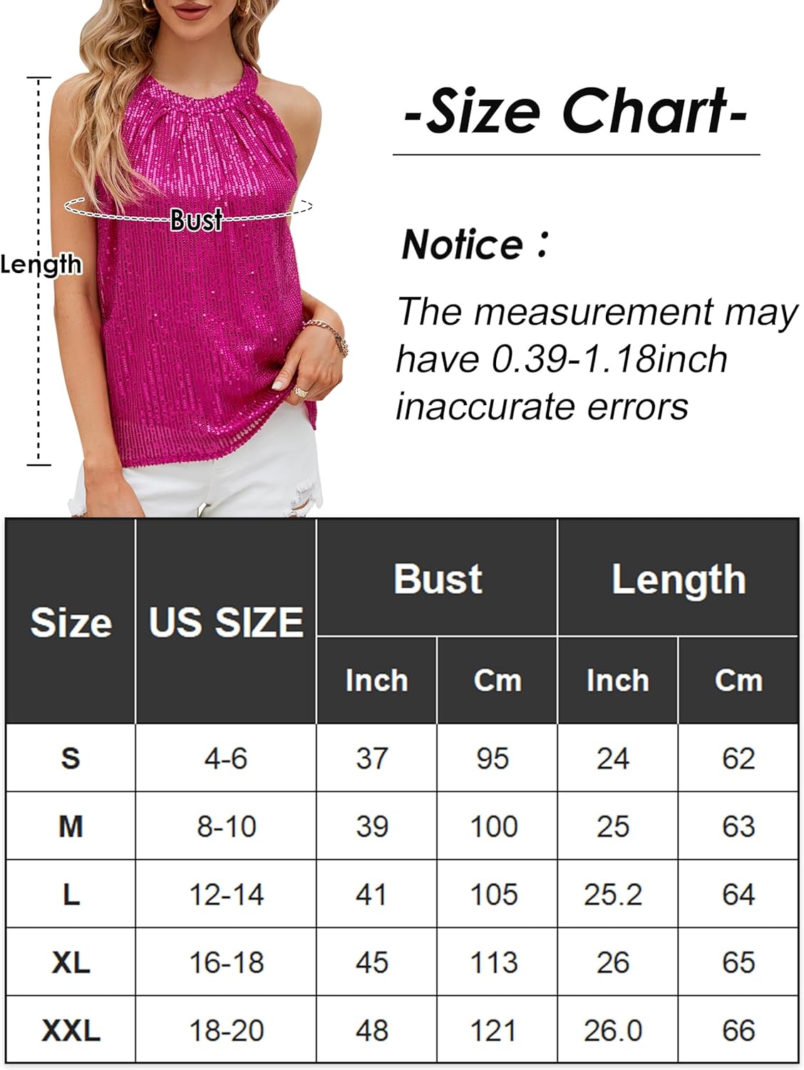 KEOYA Womens Sequin Halter Tops Sparkly Disco Outfit Concert Outfit Evening Party Club Tank Shirt Vest Tank Tops Tee