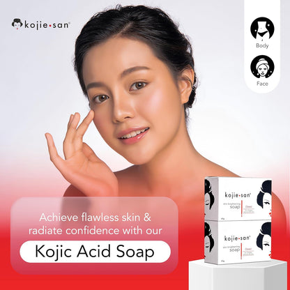 Kojie San 3 x 65G Kojie San Skin Kojic Acid Lightening Soap in Industry-leading Frustration Free Packaging