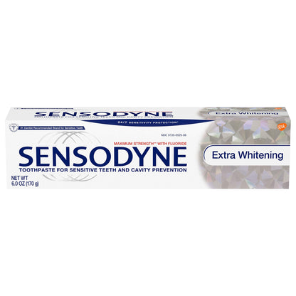 Sensodyne 24/7 Sensitivity Protection Extra Whitening Toothpaste, 6.5 Ounce Tubes (Pack of 3)