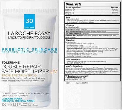 La Roche-Posay Toleriane Double Repair Moisturizer with SPF 30, 2.5 Fl oz