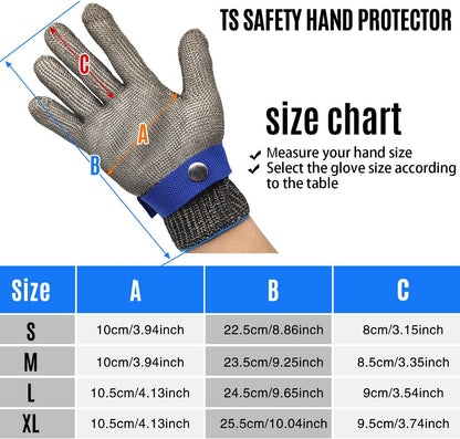 Cut Resistant Butcher Safety Work Glove Old