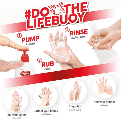 Lifebuoy Antibacterial Liquid Soap and Hand Wash, For hand hygiene, Total 10, 100 percent stronger germ protection*, 3000ml